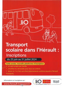 Lire la suite à propos de l’article Transport scolaire : inscriptions à Hérault transport