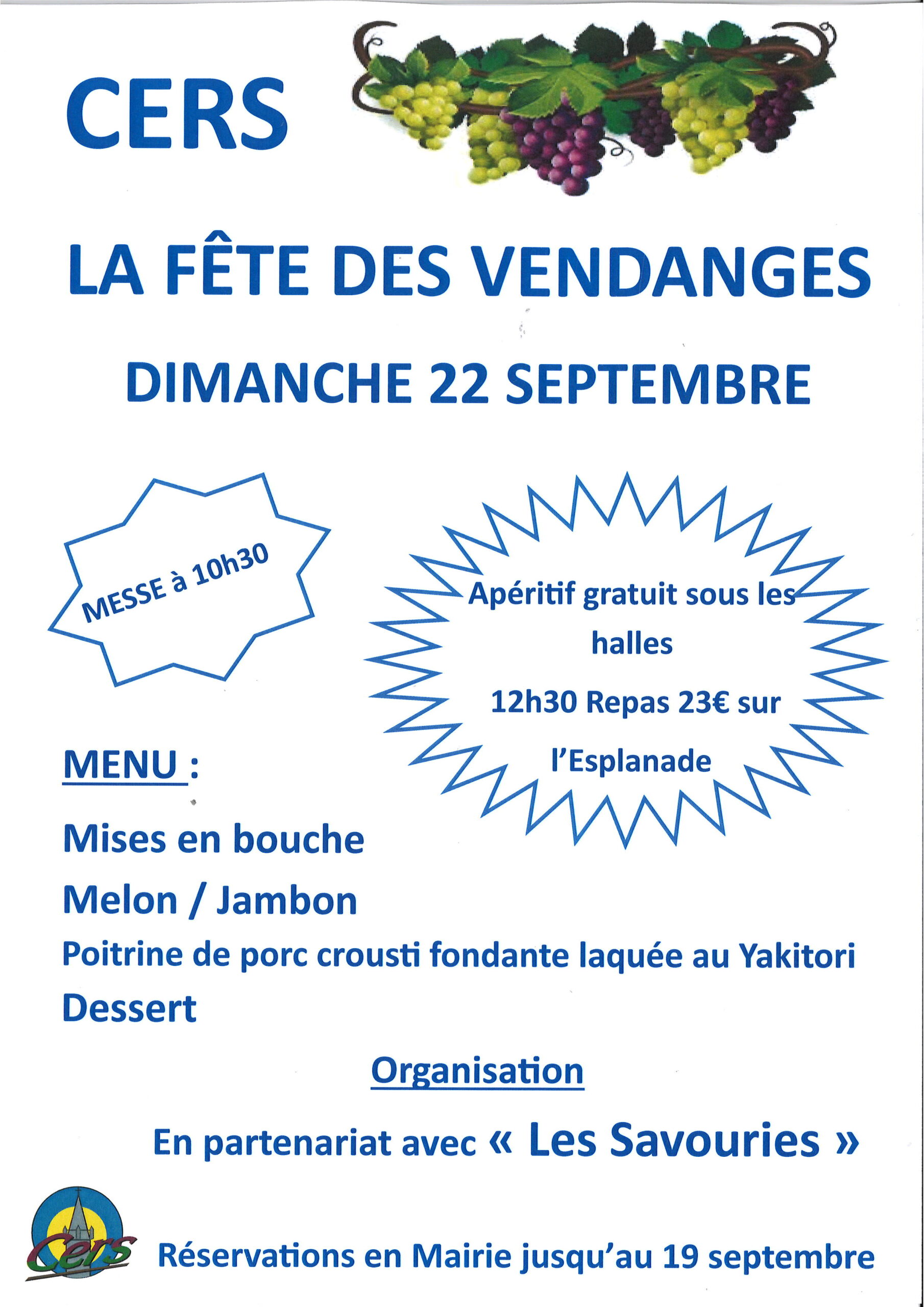 You are currently viewing Fête des vendanges le 22 septembre 2024