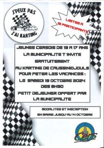 SORTIE KARTING CAUSSINIOJOULS 19/10/24