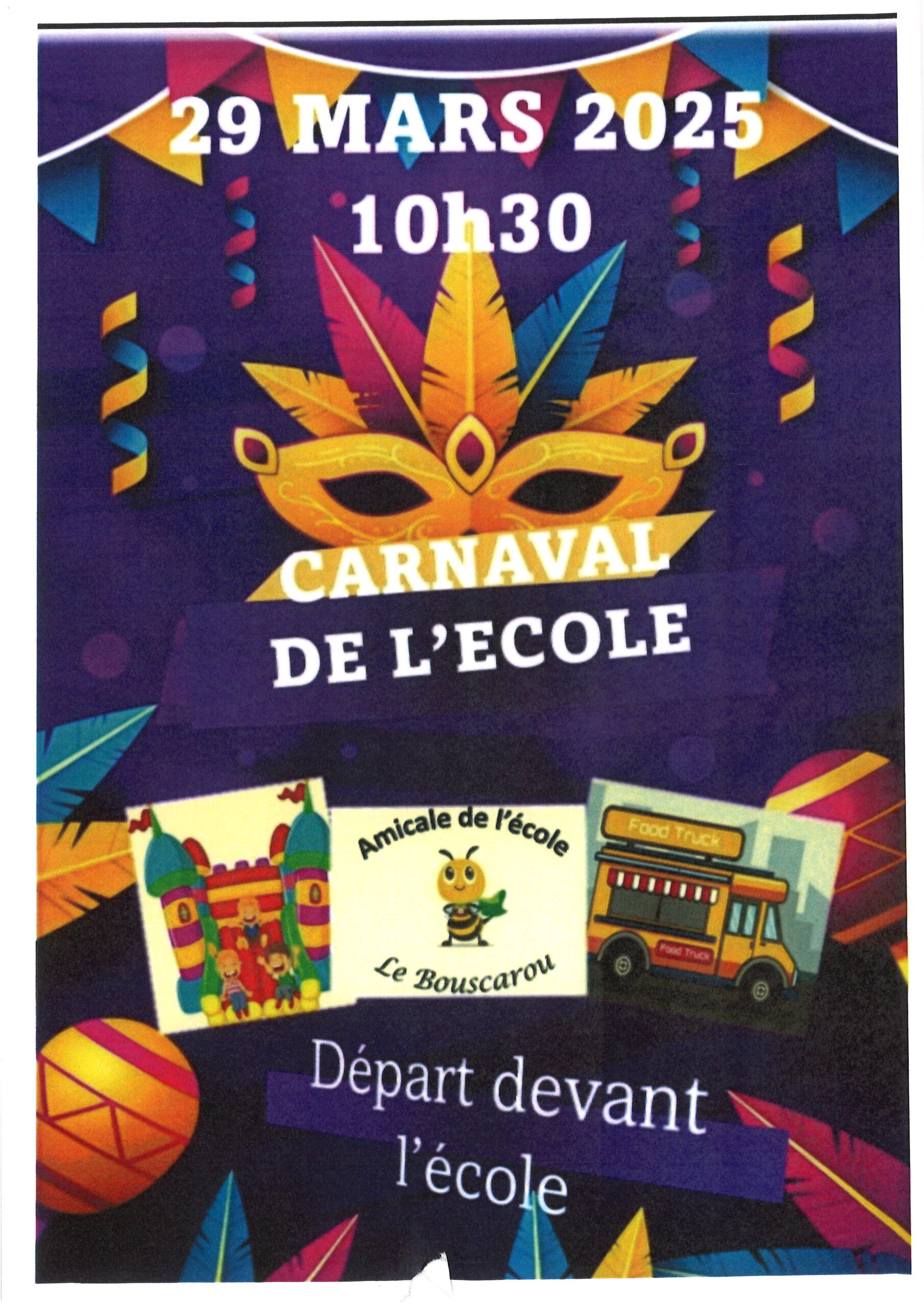 Lire la suite à propos de l’article Carnaval de l’Amicale de l’école : 29 mars 2025